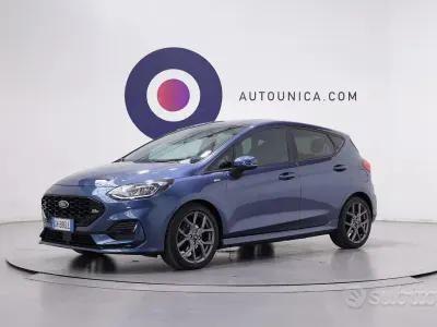 Begagnad Ford Fiesta ST-Line 125 HK (91 kW) 2023 Blå Halvkombi