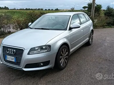 Usata Audi A3 Ambition 90 CV (66 kW) 2010 Grigio Utilitaria