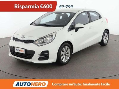 Usata Kia Rio Active 75 CV (55 kW) 2015 Bianco Berlina