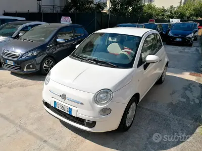 Usata Fiat 500 69 CV (50 kW) 2009 Bianco Cabrio