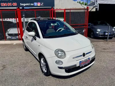 Usata Fiat 500 75 CV (55 kW) 2009 Bianco Cabrio