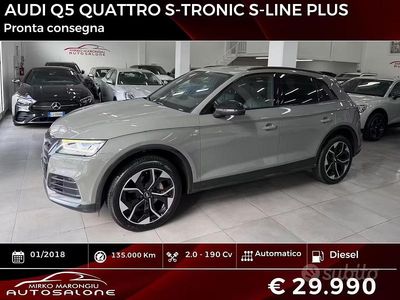Usata Audi Q5 S-line plus 190 CV (139 kW) 2018 Grigio SUV