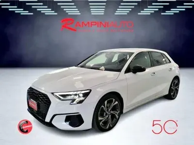 Usata Audi A3 Advanced 131 CV (96 kW) 2020 Bianco Berlina