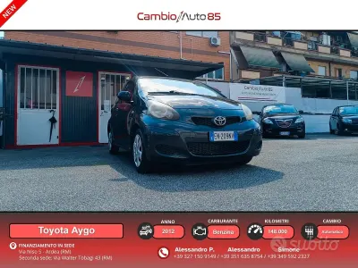 Usata Toyota Aygo Lounge 68 CV (50 kW) 2012 Grigio Utilitaria