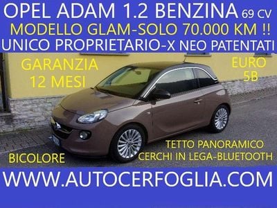 Usata Opel Adam Glam 70 CV (51 kW) 2015 Tetto nero !! Utilitaria
