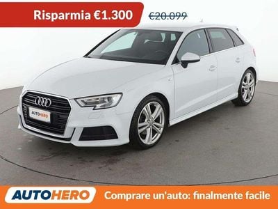 Usata Audi A3 Sport 150 CV (110 kW) 2017 Bianco Berlina