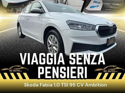 Usata Skoda Fabia Ambition 95 CV (69 kW) 2022 Bianco Utilitaria