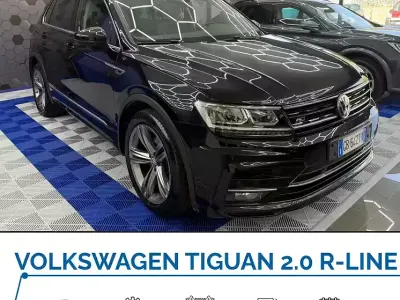 Usata VW Tiguan R-line 150 CV (110 kW) 2020 Nero SUV
