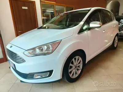 Usata Ford C-MAX Titanium 120 CV (88 kW) 2018 Bianco Monovolume