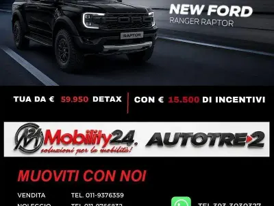 Nouvelle Ford Ranger Raptor 210 ch (154 kW) 2026 Pick-up