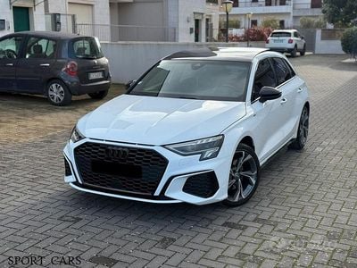 Usata Audi A3 S-Line 150 CV (110 kW) 2021 Bianco Berlina