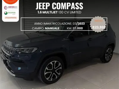 Usata Jeep Compass Limited 131 CV (96 kW) 2023 Bluazzurro SUV