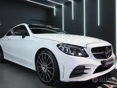 Usata Mercedes C300 AMG Line Premium 245 CV (180 kW) 2019 Bianco Coupé