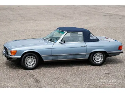 Usata Mercedes SL380 218 CV (160 kW) 1984 Blu Cabrio