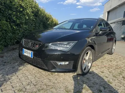 Usata Seat Leon ST FR 150 CV (110 kW) 2015 Nero Station wagon
