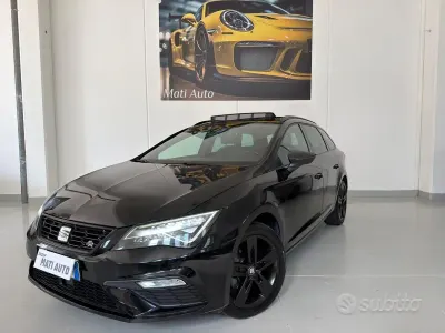 Usata Seat Leon ST Black Edition 115 CV (84 kW) 2020 Nero Station wagon
