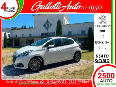 Usata Peugeot 208 Active 83 CV (61 kW) 2018 Bianco Utilitaria