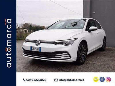 Usata VW Golf VIII Life 110 CV (80 kW) 2022 Bianco Berlina