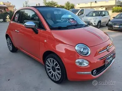Usata Fiat 500C Lounge 69 CV (50 kW) 2017 Arancione Cabrio