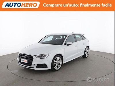 Usata Audi A3 Admired 116 CV (85 kW) 2019 Bianco Berlina