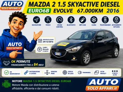 Usata Mazda 2 104 CV (76 kW) 2016 Viola Cabrio