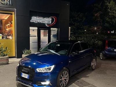 Usata Audi A1 Sportback S-Line 90 CV (66 kW) 2016 Blu Utilitaria