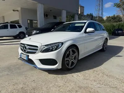 Usata Mercedes C200 Business 136 CV (100 kW) 2018 Bianco Station wagon