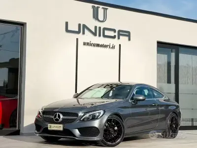 Usata Mercedes C220 Premium 170 CV (125 kW) 2018 Grigio Coupé