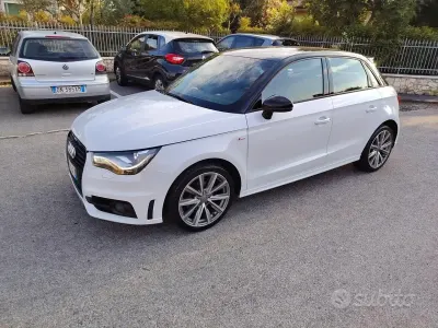 Usata Audi A1 S-Line 105 CV (77 kW) 2014 Bianco Utilitaria