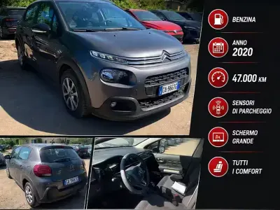 Begagnad Citroën C3 Feel 83 HK (61 kW) 2020 Grå Halvkombi