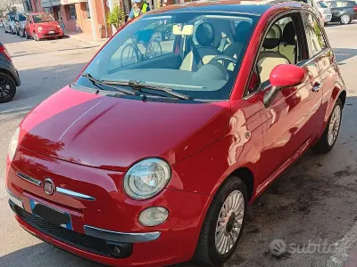 Usata Fiat 500 69 CV (50 kW) 2009 Rosso Cabrio