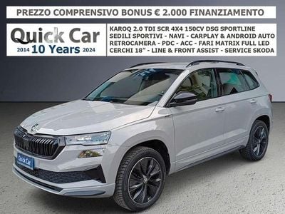 Usata Skoda Karoq SportLine 150 CV (110 kW) 2022 Grigio acciaio SUV