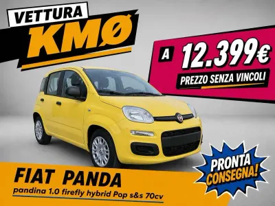 Nuova Fiat Panda Pop 69 CV (50 kW) 2026 Giallo positano Utilitaria