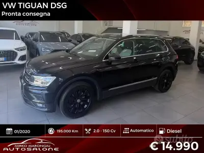 Usata VW Tiguan 150 CV (110 kW) 2020 Nero SUV