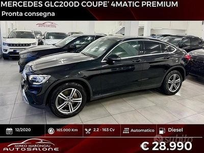Usata Mercedes GLC200 Premium 163 CV (119 kW) 2020 Nero SUV
