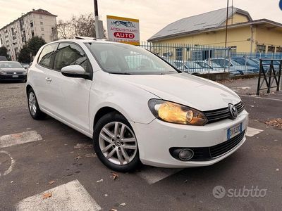Usata VW Golf VI Highline 122 CV (89 kW) 2009 Bianco Utilitaria