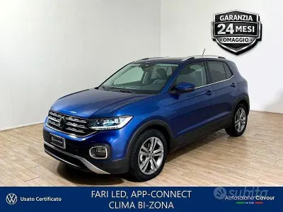 Usata VW T-Cross Advance 110 CV (80 kW) 2022 Reef blue SUV