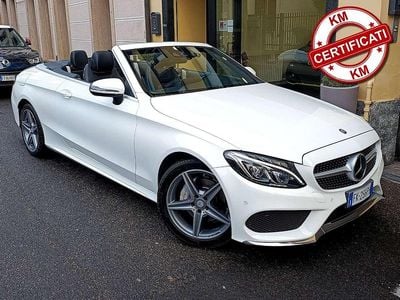 Usata Mercedes C220 Premium 170 CV (125 kW) 2017 Bianco Cabrio