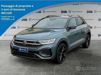 Usata VW T-Roc R-line 150 CV (110 kW) 2022 Blu SUV