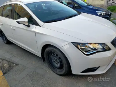 Usata Seat Leon ST Style 110 CV (80 kW) 2016 Bianco Station wagon
