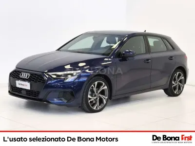 Usata Audi A3 Advanced 116 CV (85 kW) 2022 Blu navarra met. Berlina