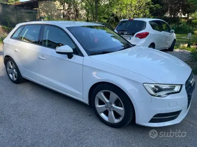 Usata Audi A3 Ambiente 110 CV (80 kW) 2015 Bianco Berlina