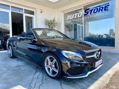 Usata Mercedes C220 Premium 170 CV (125 kW) 2017 Nero Cabrio