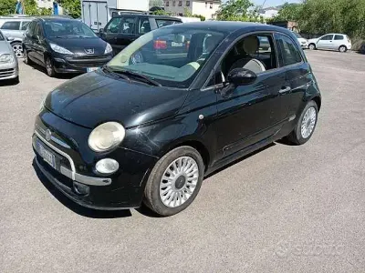 Usata Fiat 500 Lounge 75 CV (55 kW) 2009 Nero Cabrio