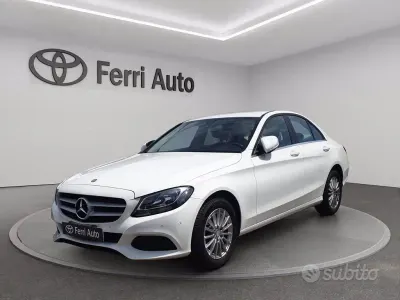 Usata Mercedes C180 Executive 116 CV (85 kW) 2016 Bianco Berlina