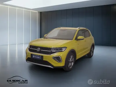 Usata VW T-Cross R-line 116 CV (85 kW) 2024 Giallo SUV
