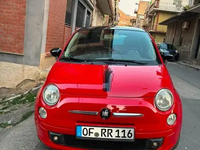Usata Fiat 500 100 CV (73 kW) 2009 Rosso Cabrio