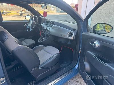 Usata Fiat 500 85 CV (62 kW) 2012 Blu Cabrio