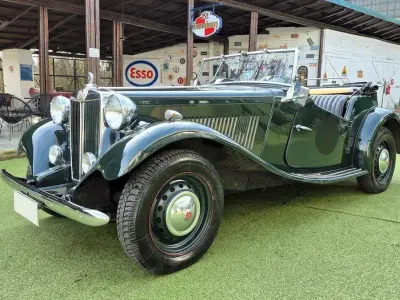 Usata MG TD 57 CV (41 kW) 1953 Verde Cabrio