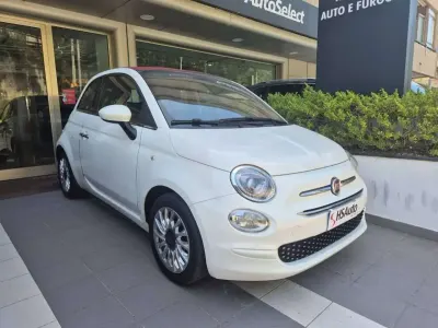 Usata Fiat 500C Lounge 69 CV (50 kW) 2019 Bianco con tetto rosso Cabrio